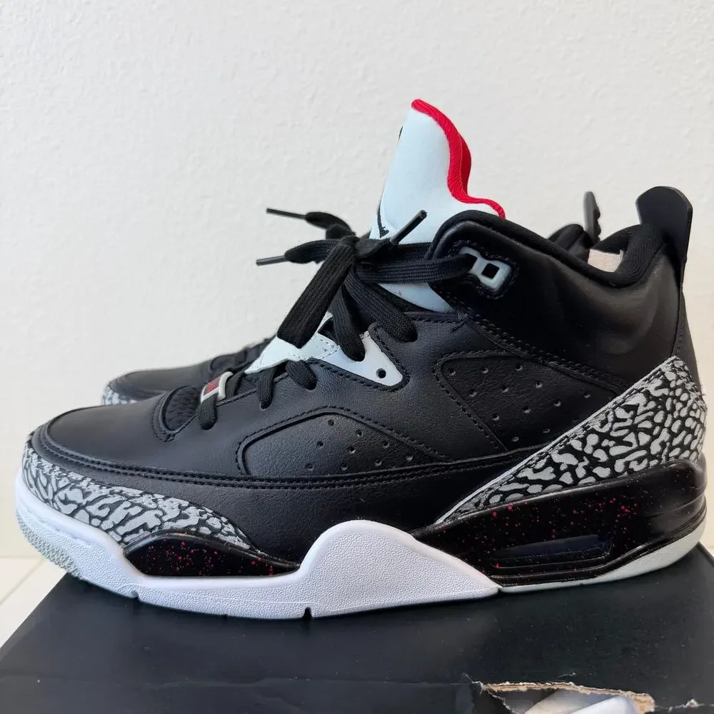Air Jordan Son of Mars Low Black Red Custom Sneakers Shoes (580603-002) Size 9.5